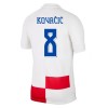 Kroatien Kovacic 8 Matchtröjor Barn Hemma Fotbollströja EURO 2024